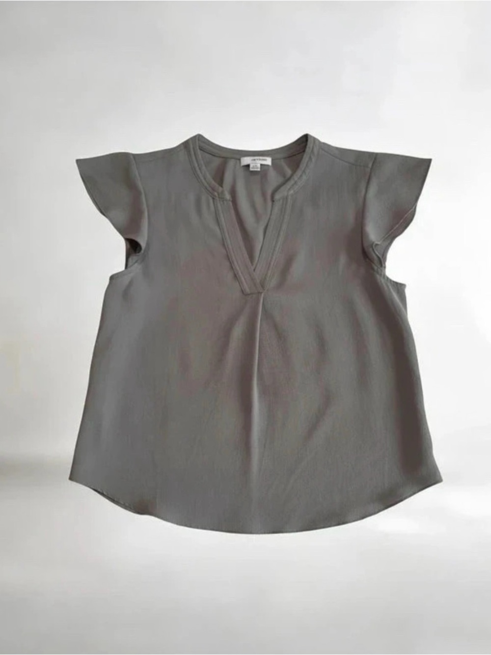 Grey Calvin Klein Flowy Short Sleeve Top